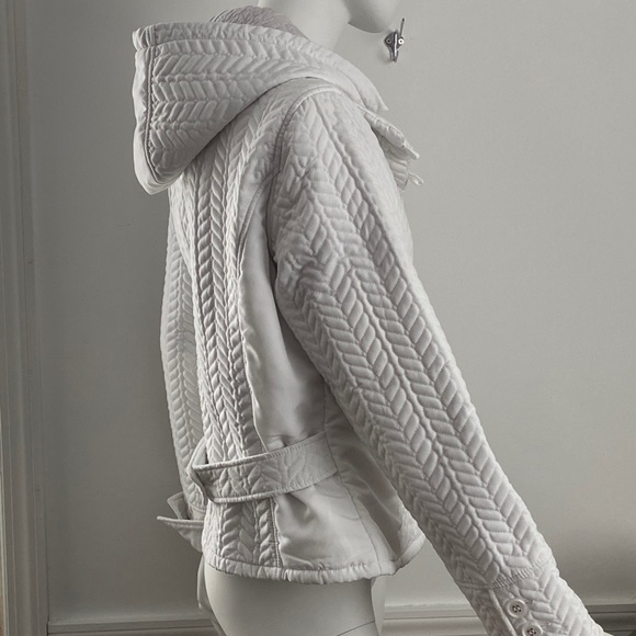 Calvin Klein White Quilted Jacket - Picture 3 of 11